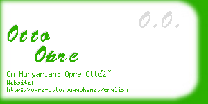 otto opre business card